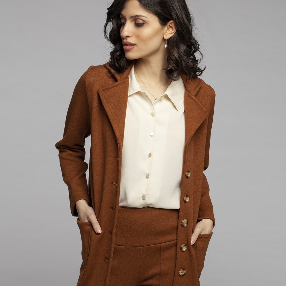 Classic Women's Cognac everyday light Coat